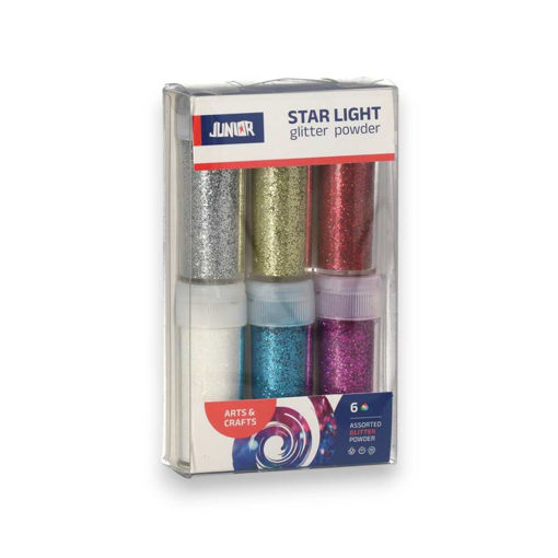 Picture of GLITTER POWDER STAR LIGHT MIX 6PCS